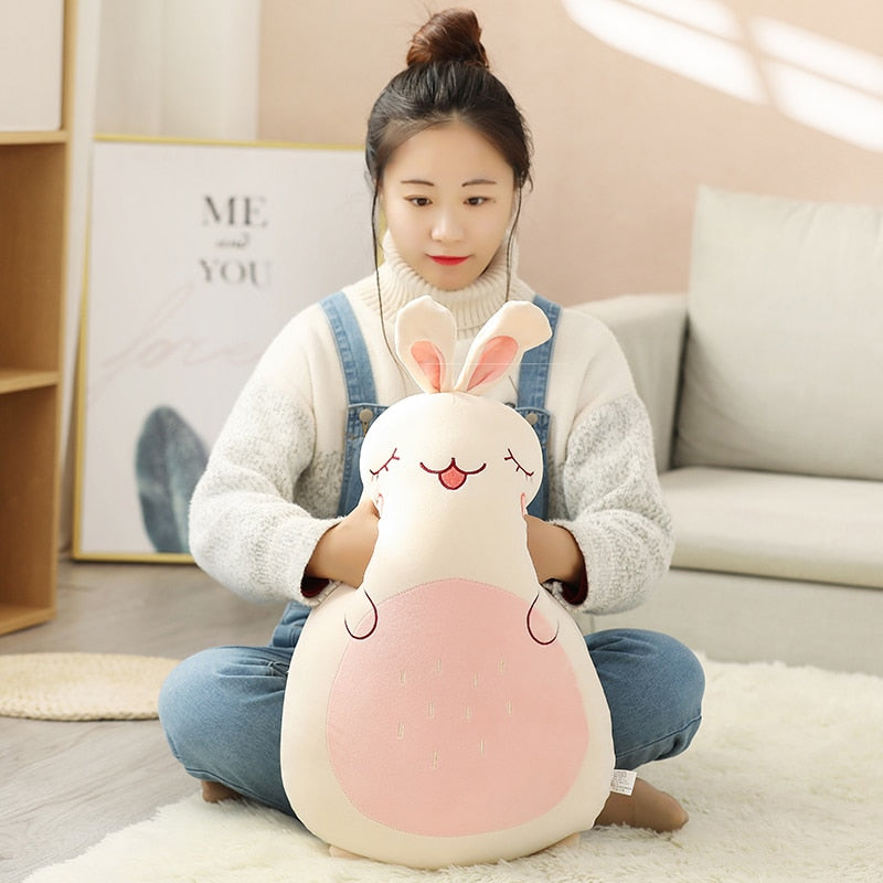 Jumbo Kawaii Animal Plush Pillow for Cozy Cuddles