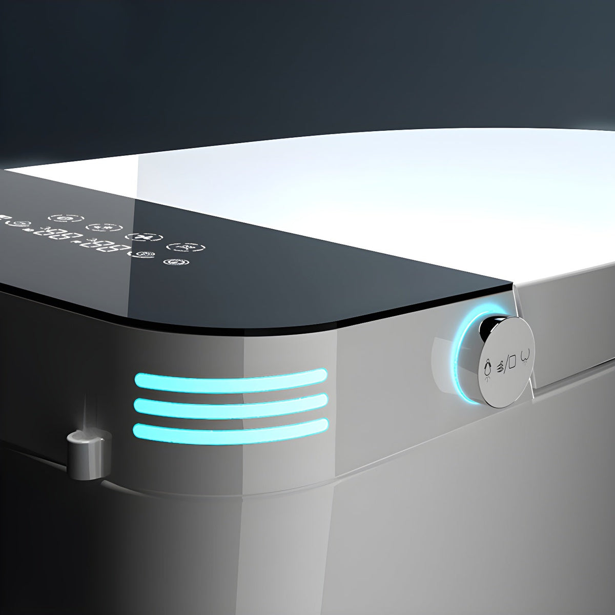 Smart Toilet with Heated Seat, Auto Lid and 1.28GPF Flush