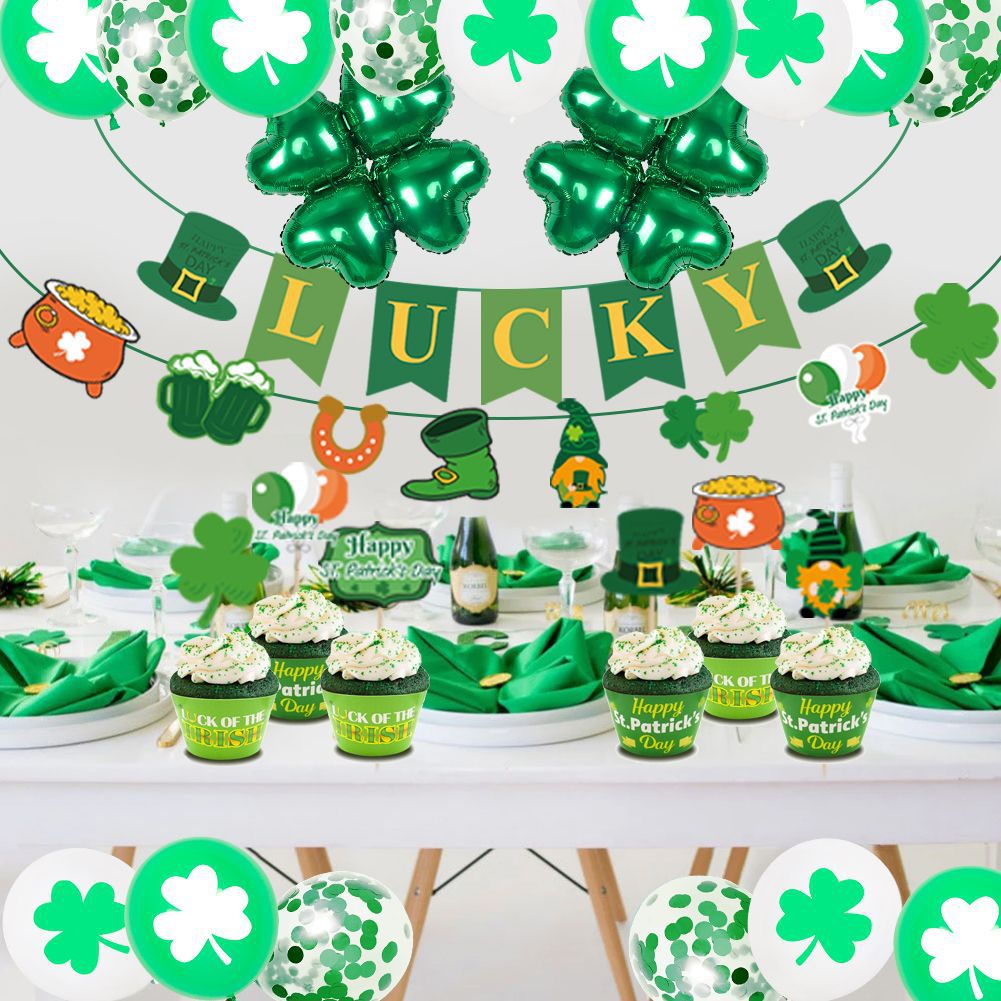 St. Patrick's Day Balloon Decor Set for Lucky Parties