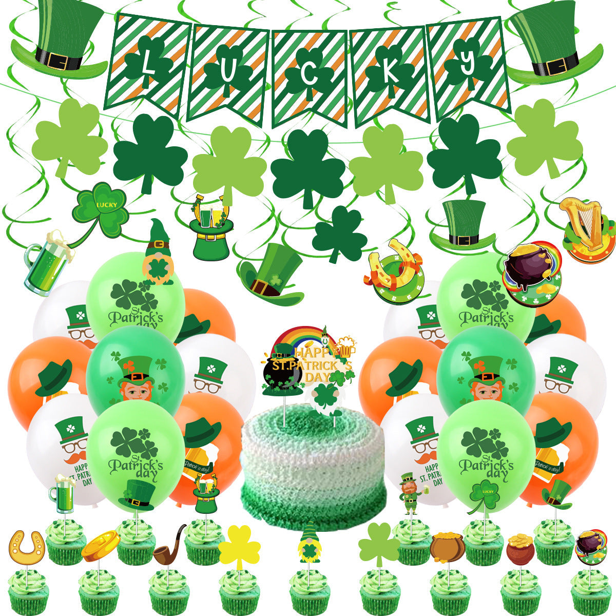St. Patrick's Day Banner Party Decorations for Festive Fun