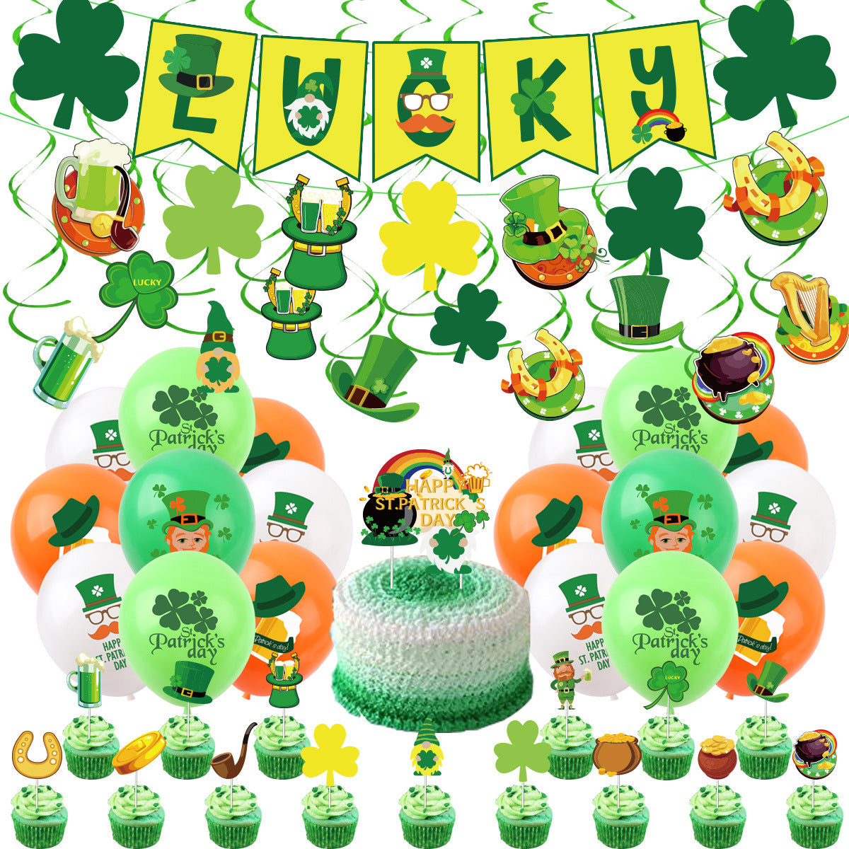 St. Patrick's Day Banner Party Decorations for Festive Fun
