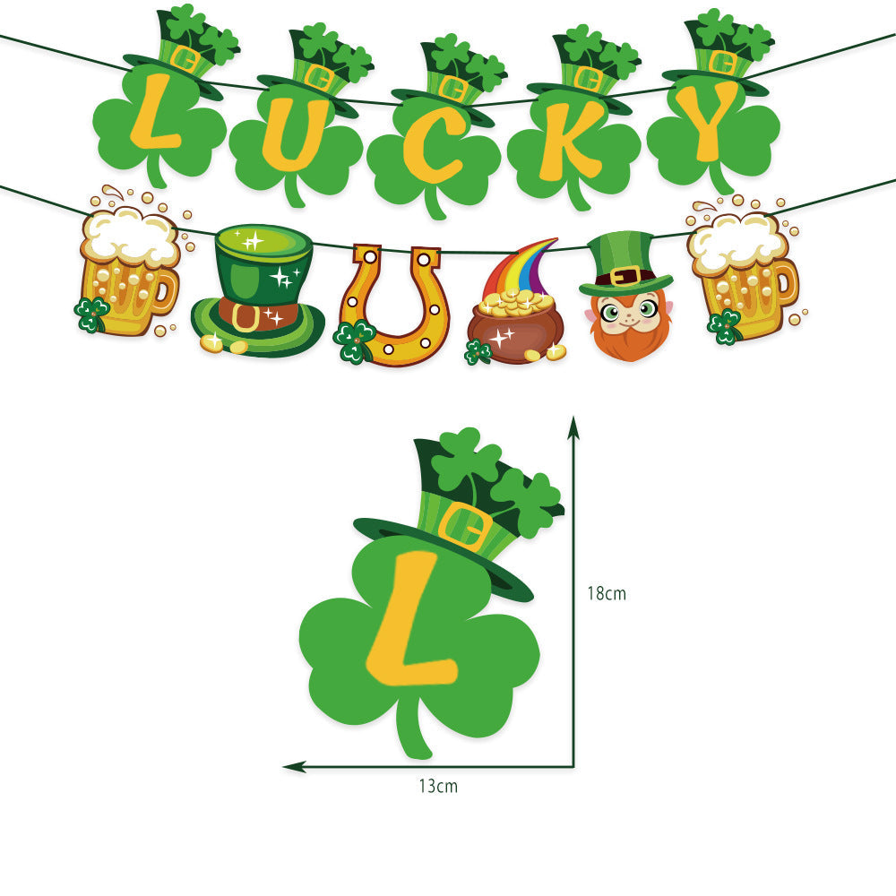 St. Patrick's Day Banner & Balloon Party Decor Set