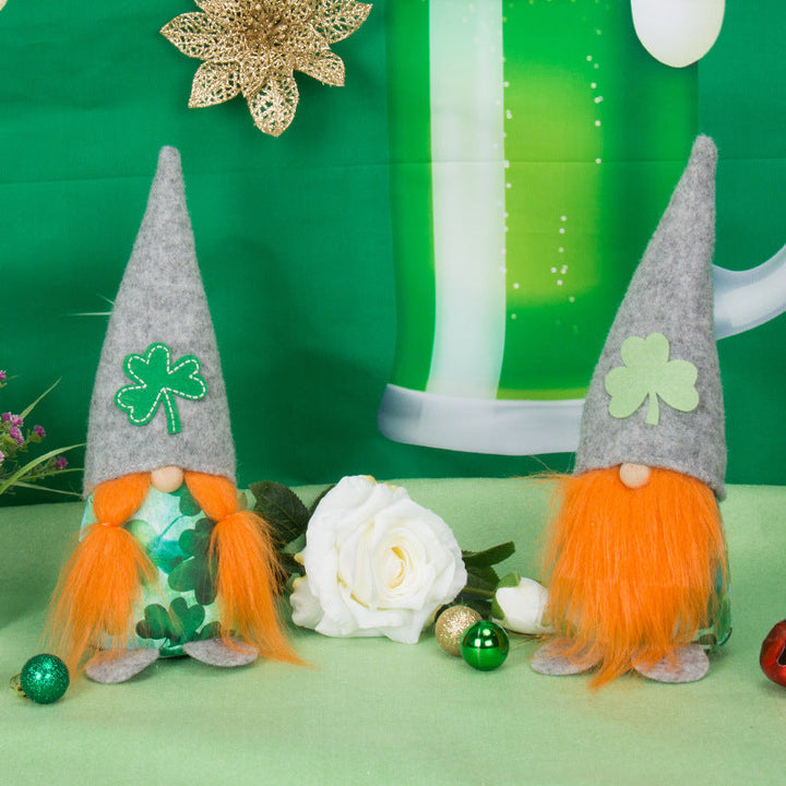 St. Patrick’s Day Gnome Decor Centerpiece Display