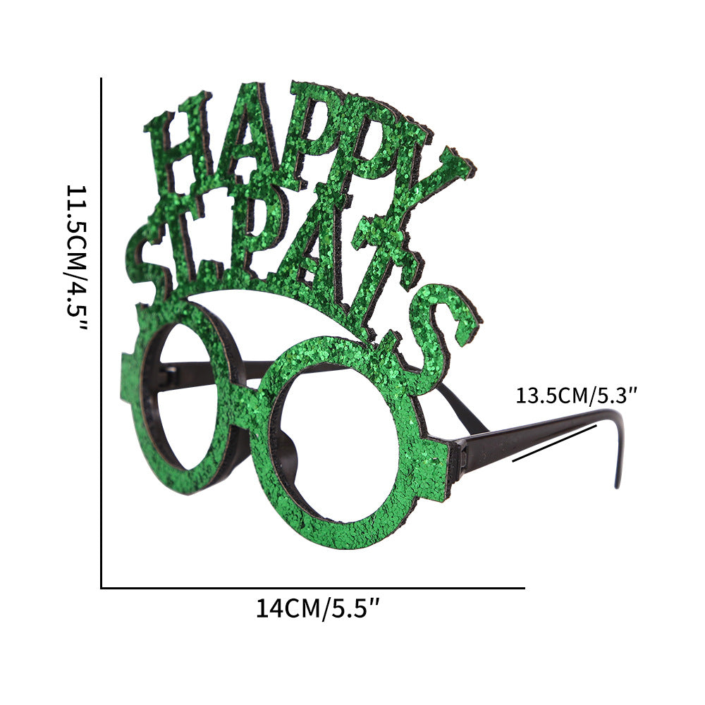 St. Patrick's Day Novelty Glasses for Party Photos