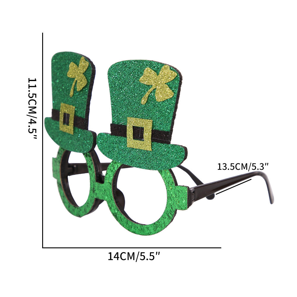 St. Patrick's Day Novelty Glasses for Party Photos