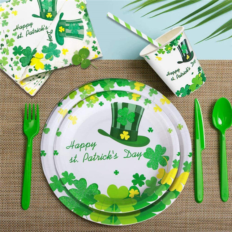St. Patrick's Day Party Tableware Set for Easy Hosting
