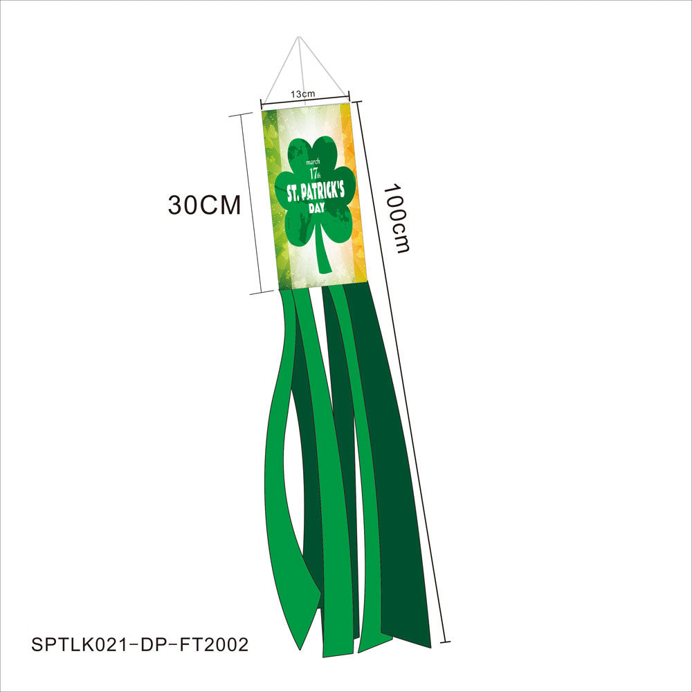 St. Patrick's Day Windsock Flag – Festive Garden Flair