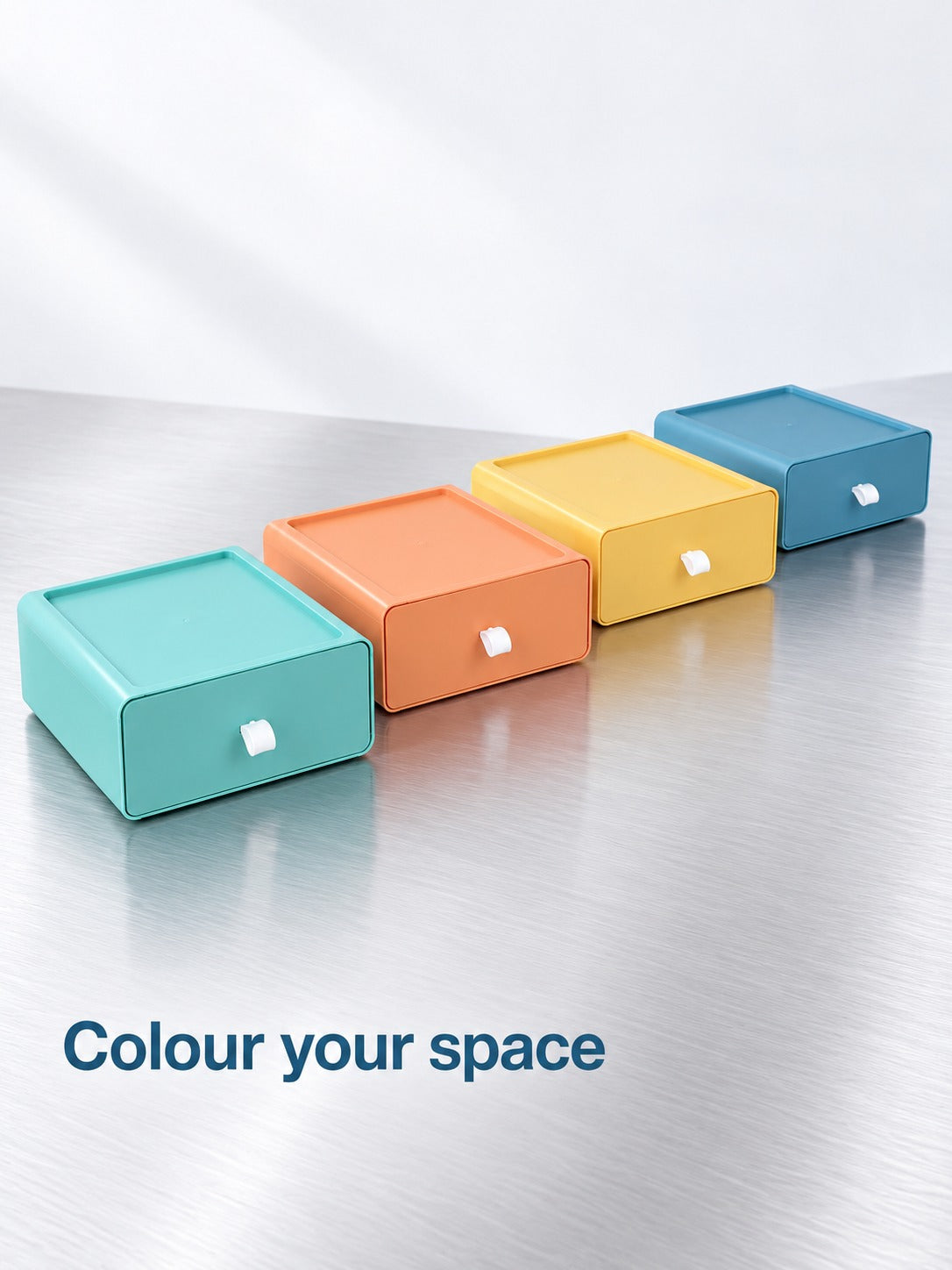 Stackable Morandi Desk Drawer Organizer for Cosmetics