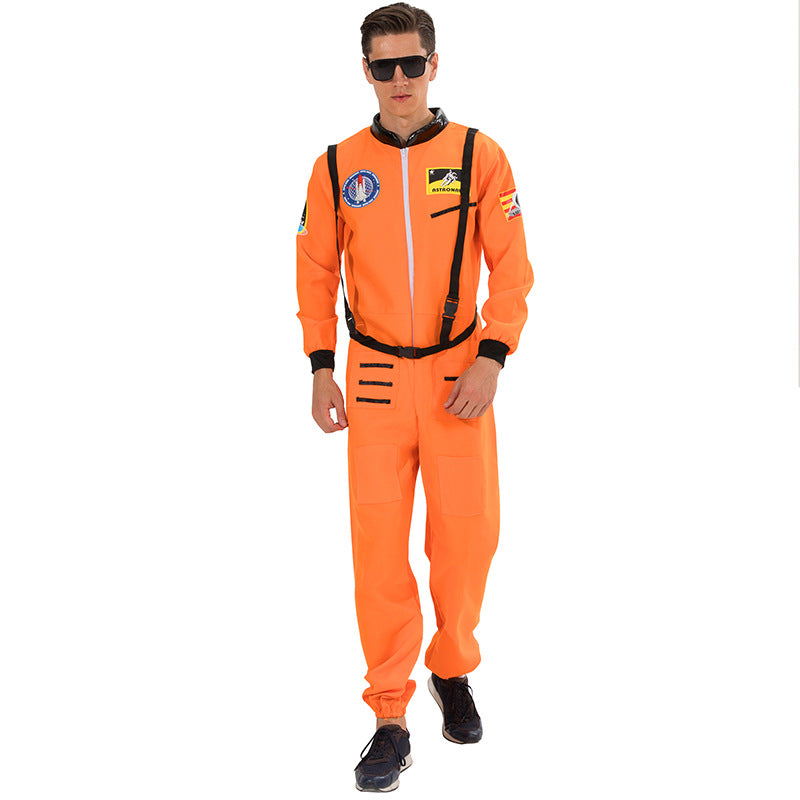 Adult Astronaut Costume Jumpsuit With Harness Belt