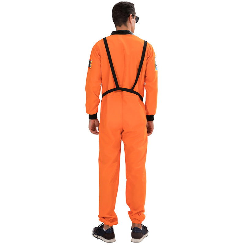 Adult Astronaut Costume Jumpsuit With Harness Belt