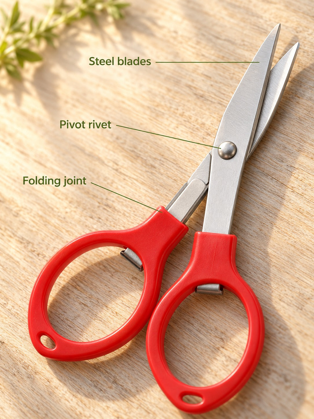 Folding Stainless Steel Fishing Scissors for Travel