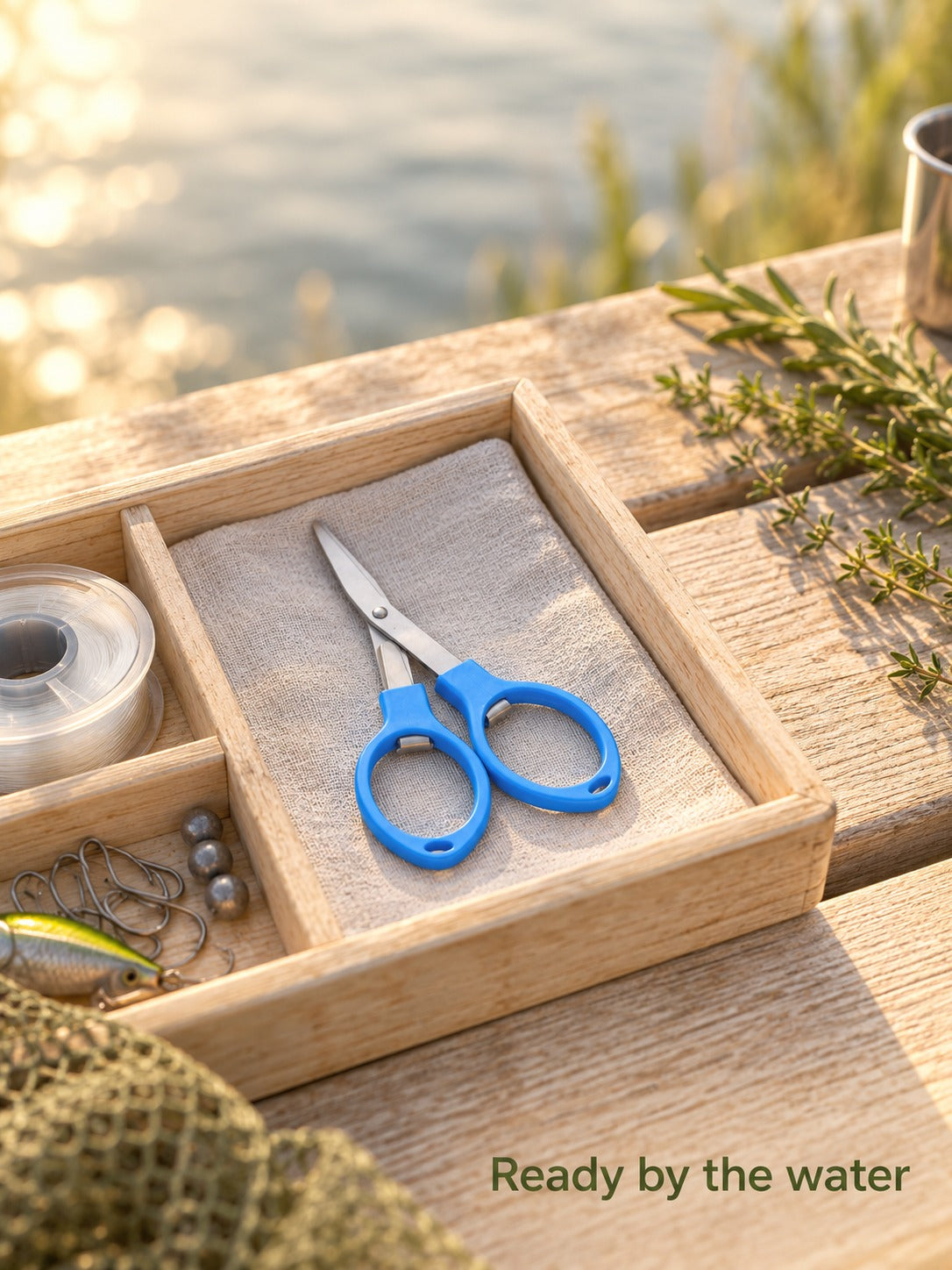 Folding Stainless Steel Fishing Scissors for Travel