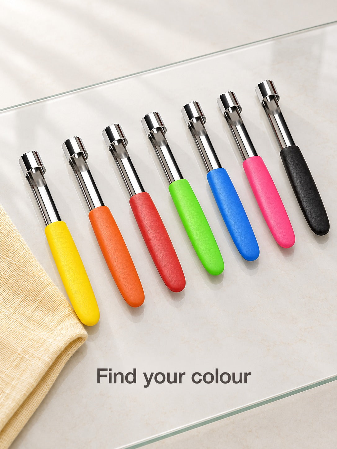 Stainless Steel Apple Corer: Core Fruit in One Twist