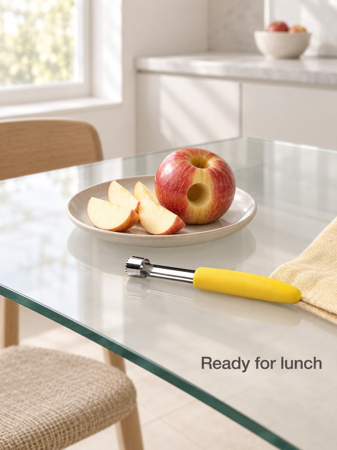 Stainless Steel Apple Corer: Core Fruit in One Twist