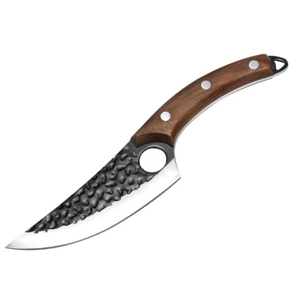 Hammered Forged Butcher Knife for Meat and Bone