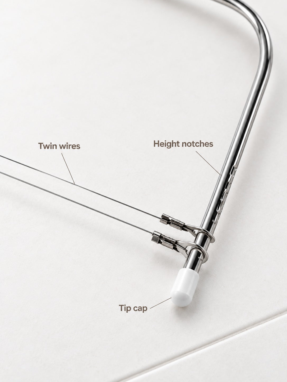Stainless Steel Cake Leveler with Double Wire Cutter