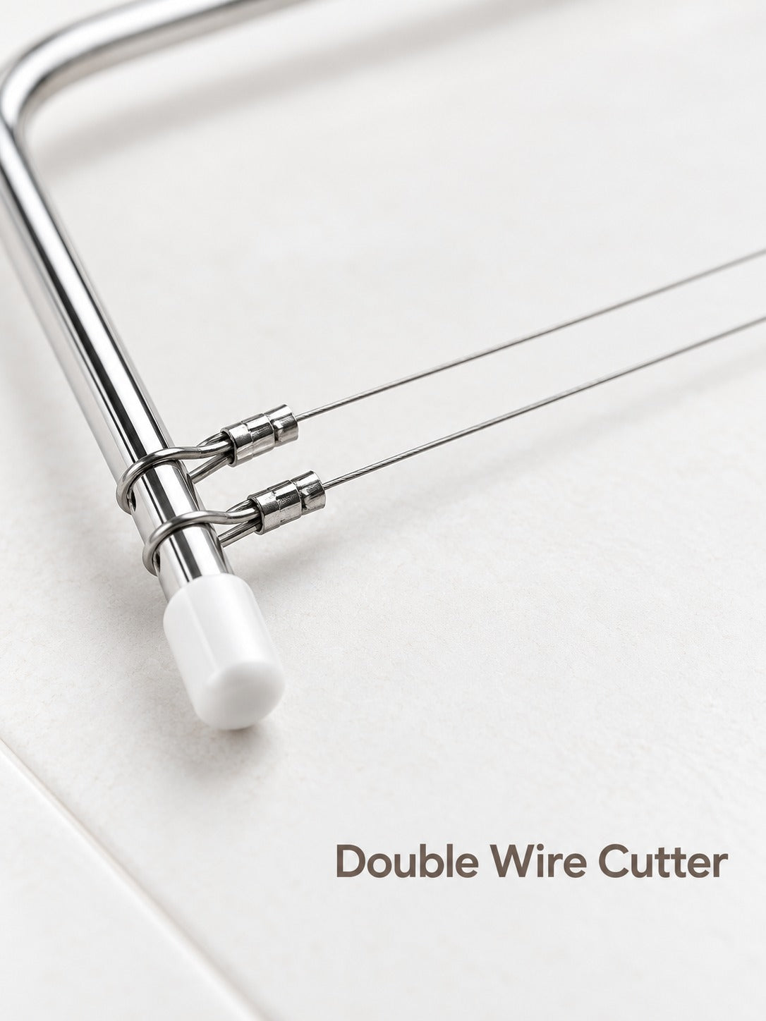 Stainless Steel Cake Leveler with Double Wire Cutter