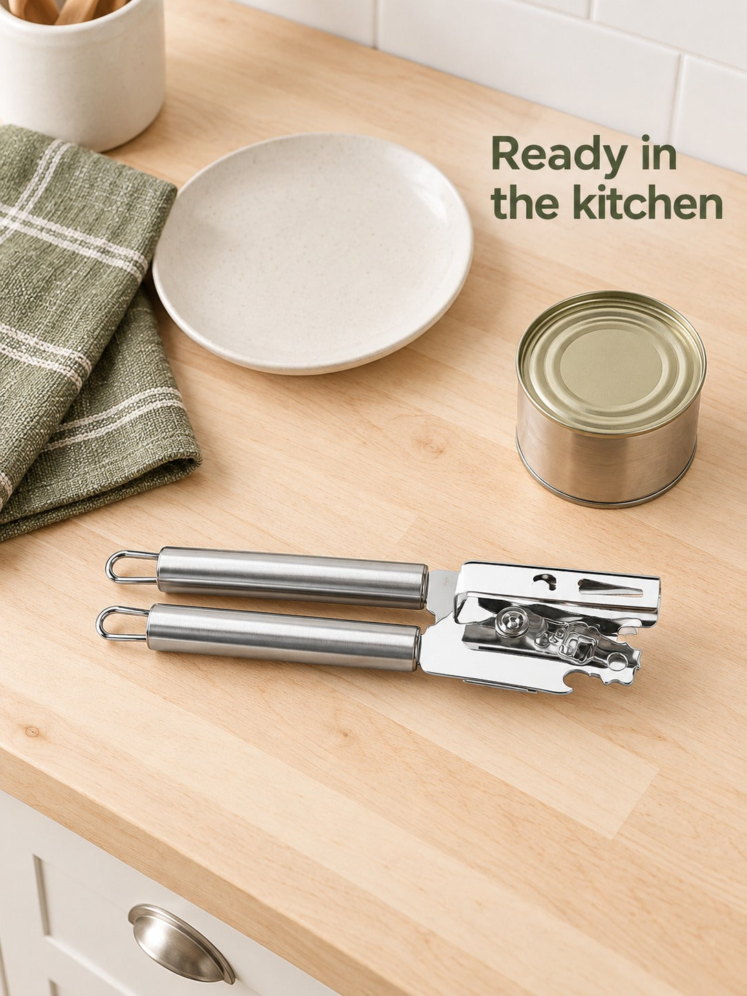 Stainless Steel Can Opener & Bottle Opener Multitool