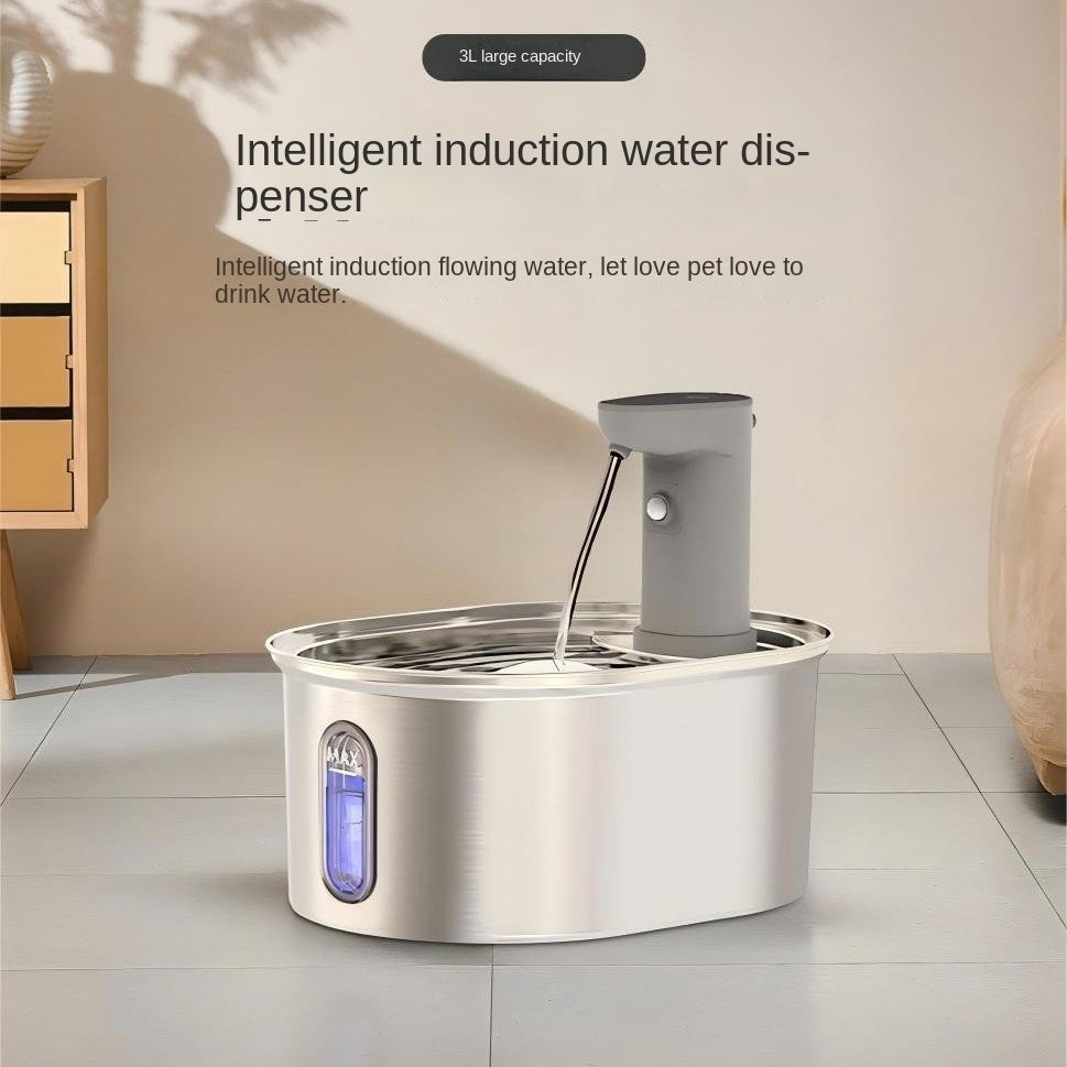 Stainless Steel Cat Water Fountain for Fresher Water