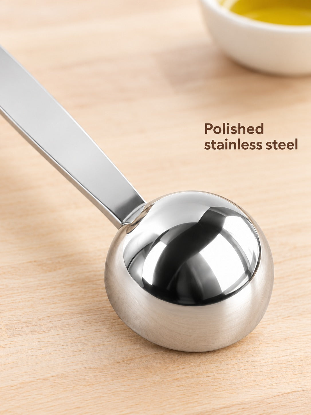 Stainless Steel Coffee Scoop and Tamper, 15ml Measure