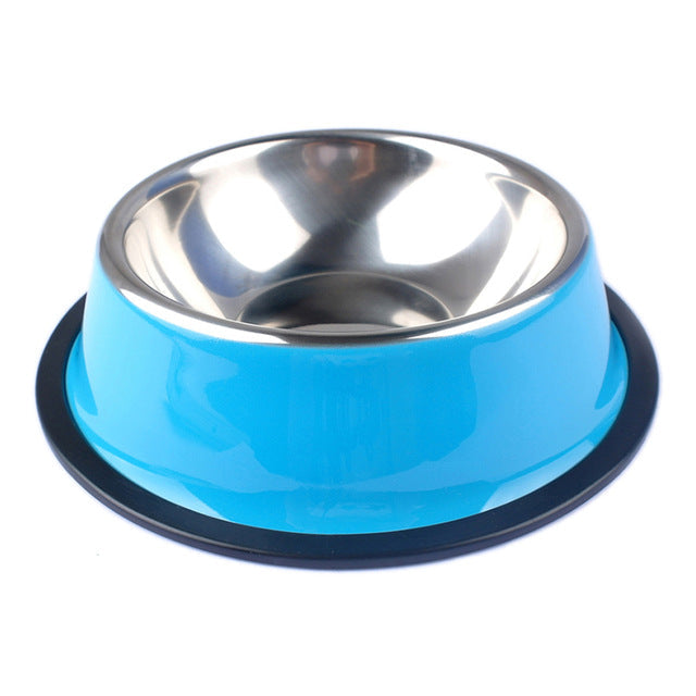 Stainless Steel Pet Bowl for Quiet, Stable Feeding