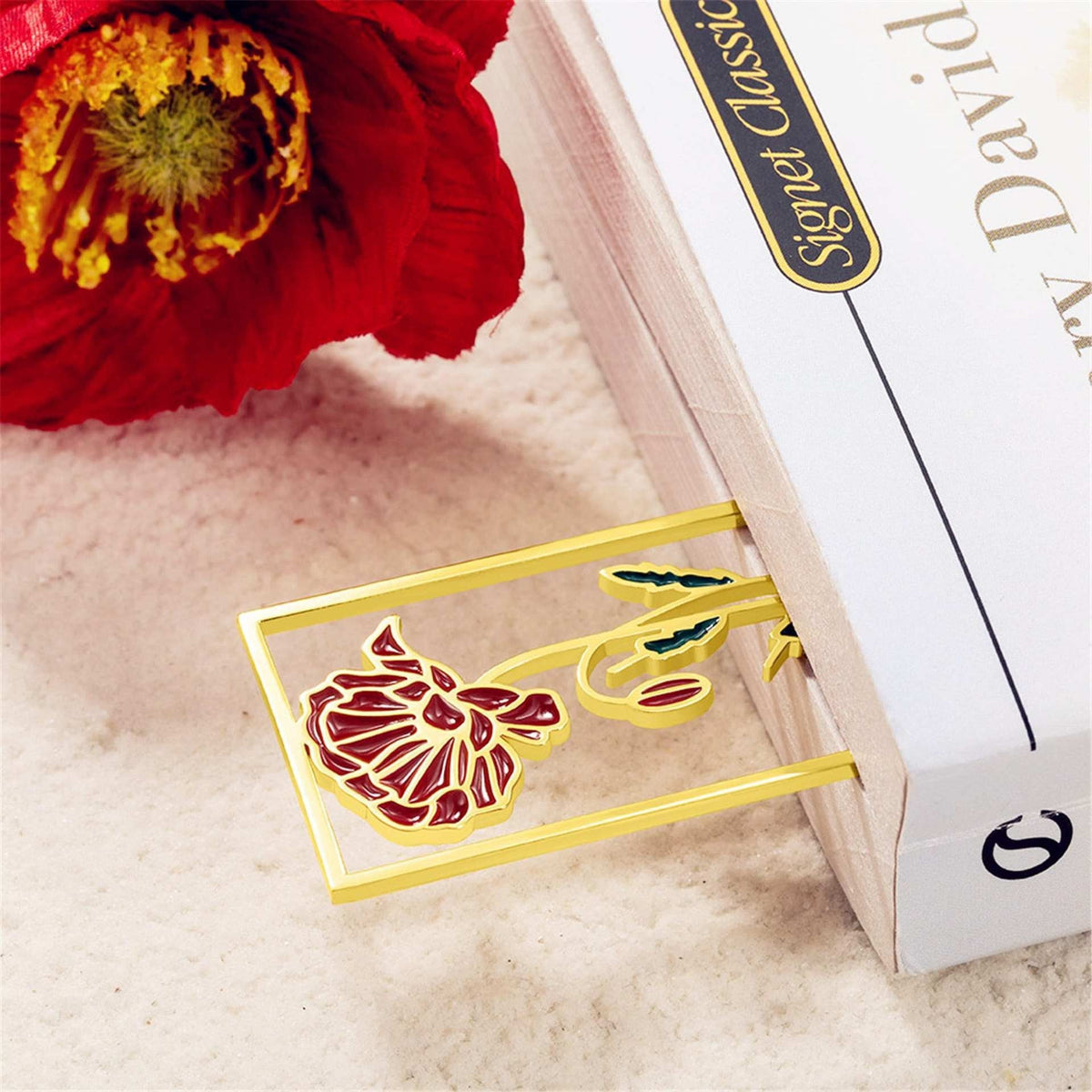 Personalized Floral Bookmark for Meaningful Gifting
