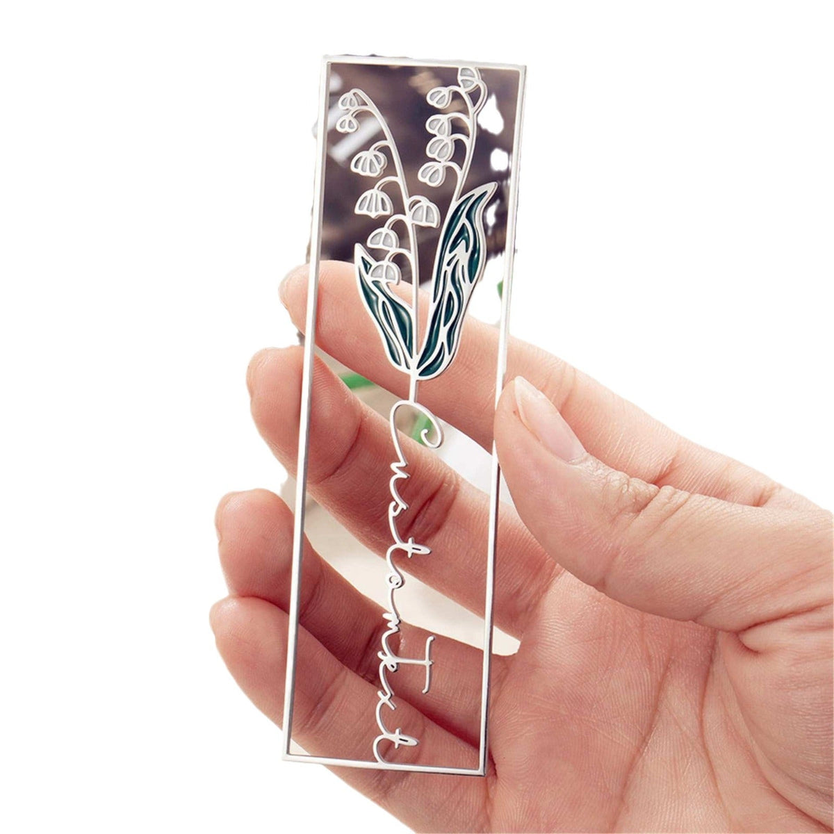Personalized Floral Bookmark for Meaningful Gifting