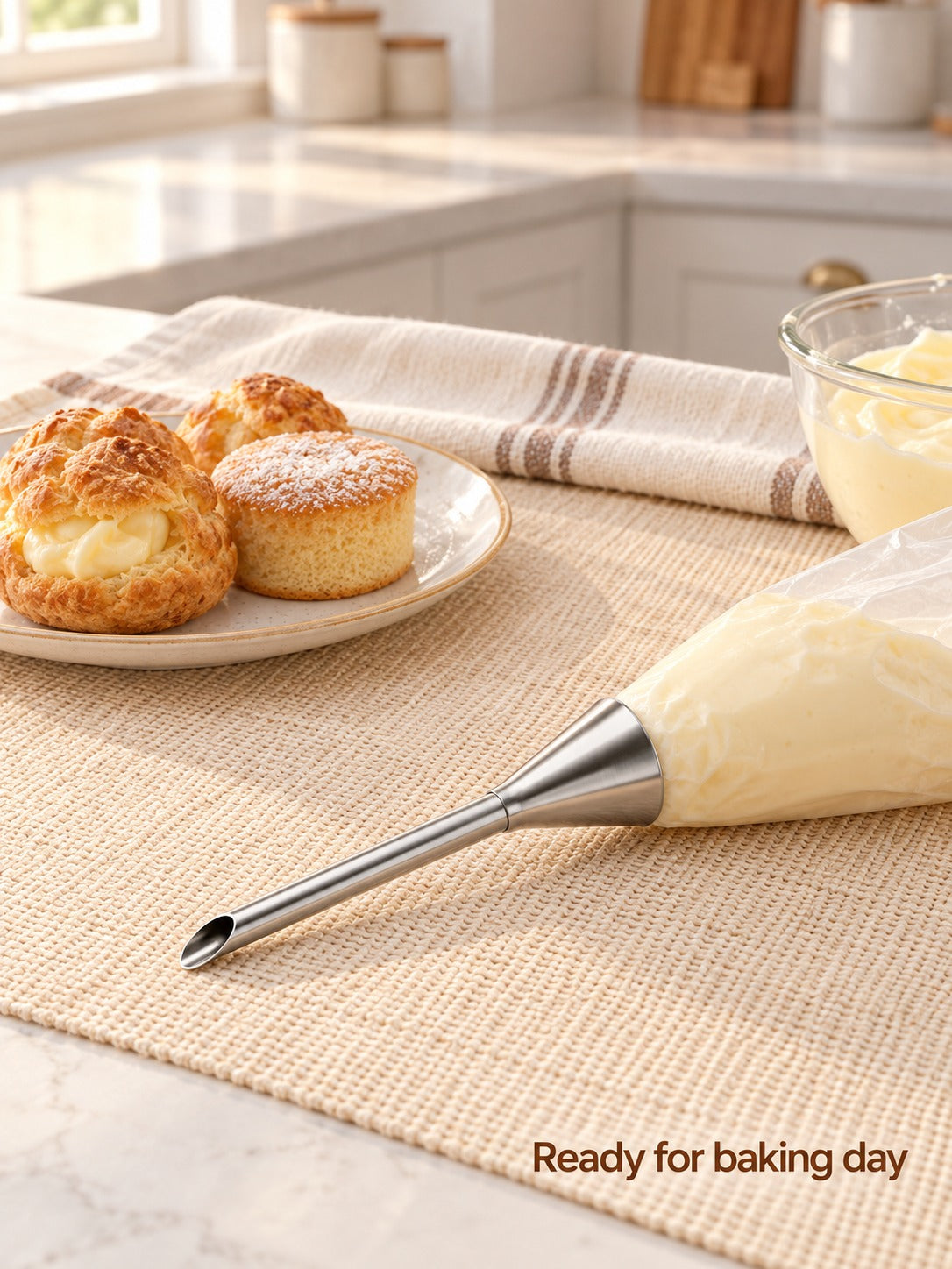 Stainless Steel Cream Puff Filling Nozzle for Bakers