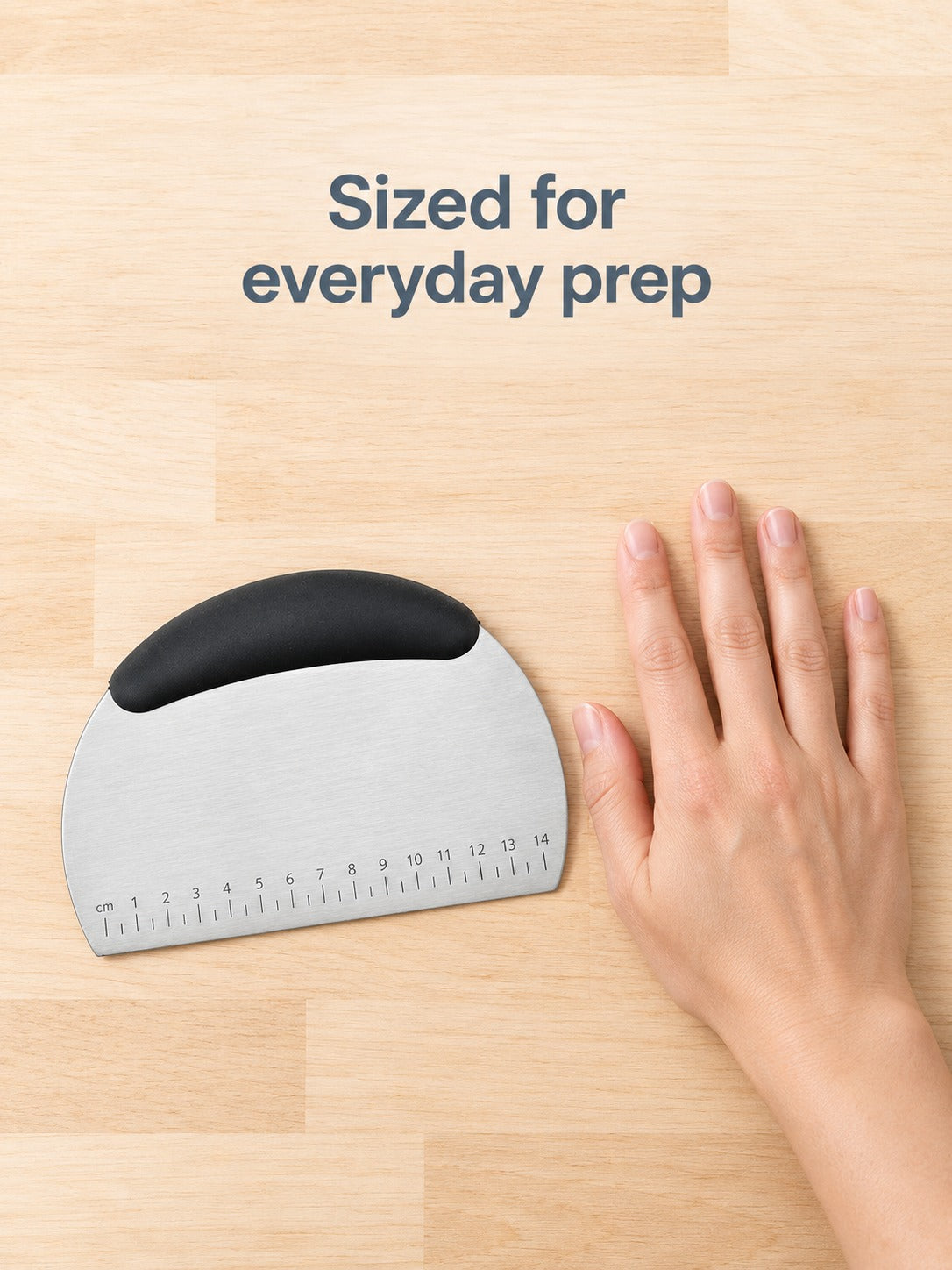 Stainless Steel Dough Scraper with Measuring Scales