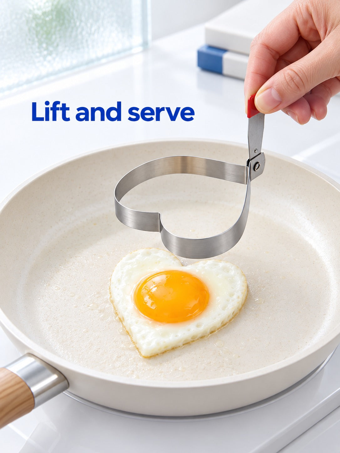 Stainless Steel Egg Mold for Heart & Star Shaped Eggs