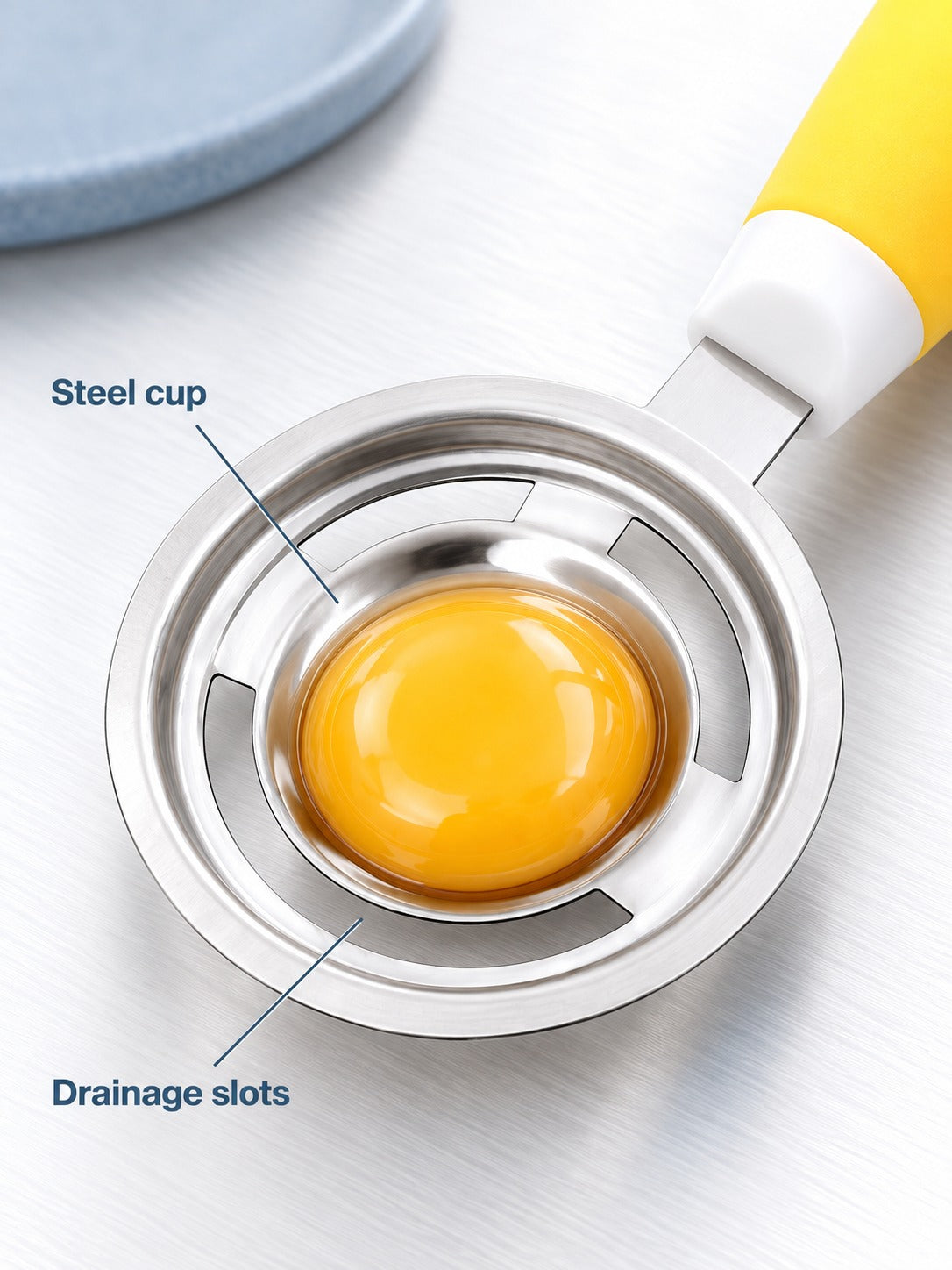 Stainless Steel Egg Separator Spoon for Clean Yolks