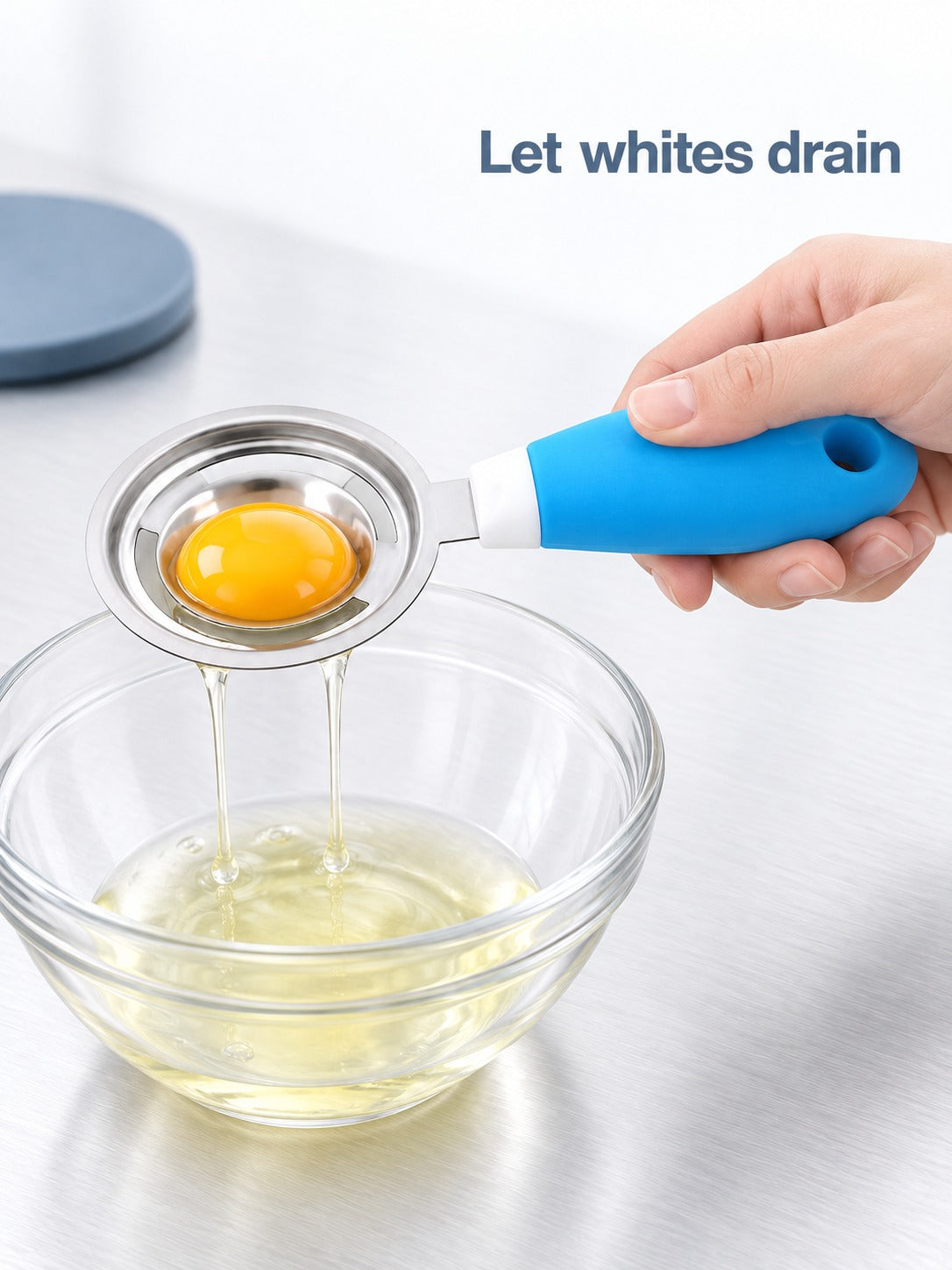 Stainless Steel Egg Separator Spoon for Clean Yolks