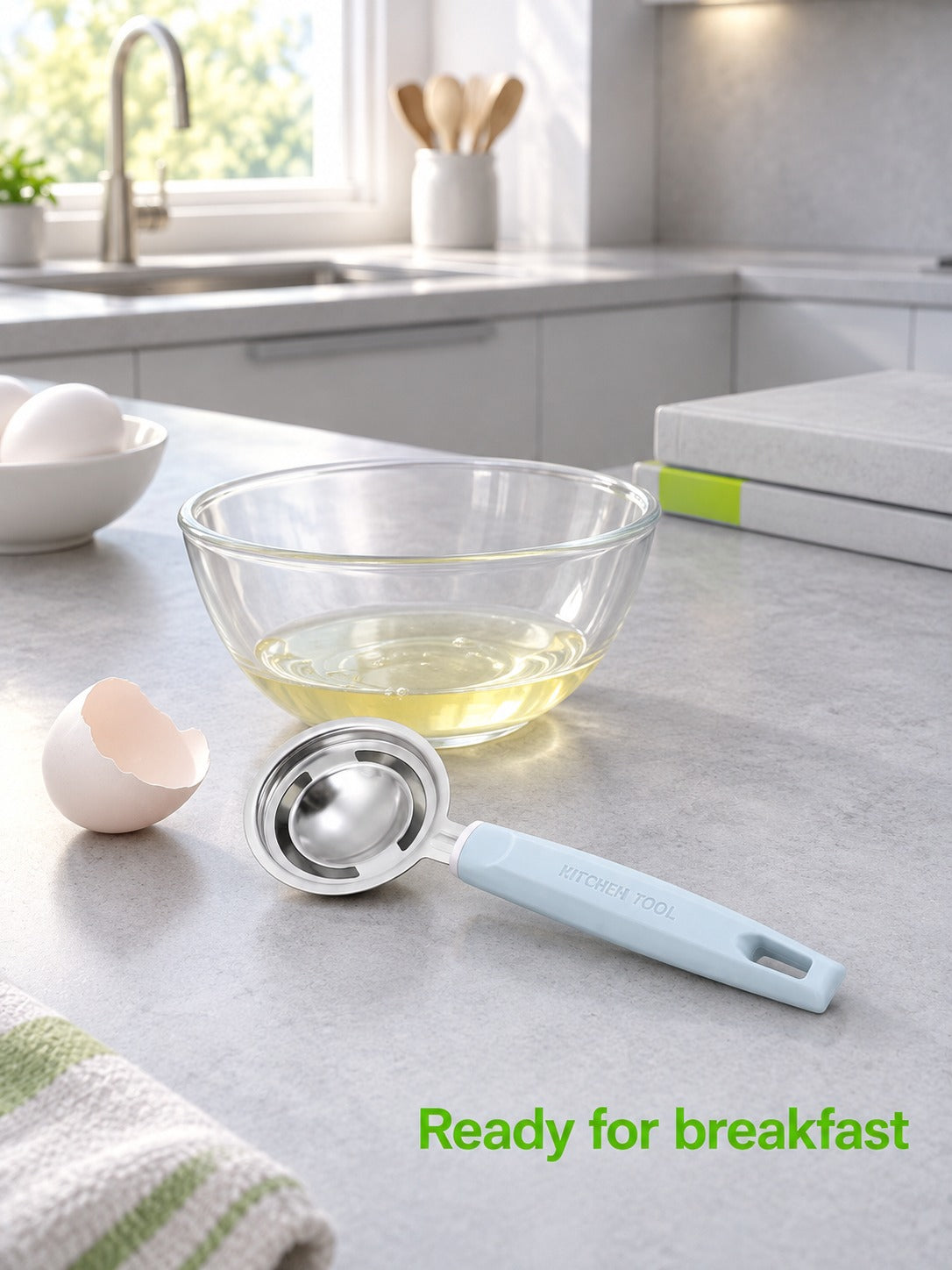 Stainless Steel Egg Separator for Clean, Fast Yolks