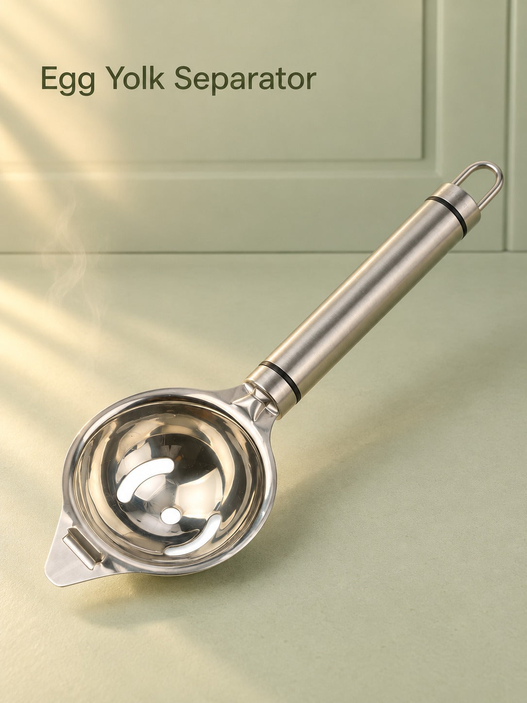 Stainless Steel Egg Yolk Separator with Slotted Bowl