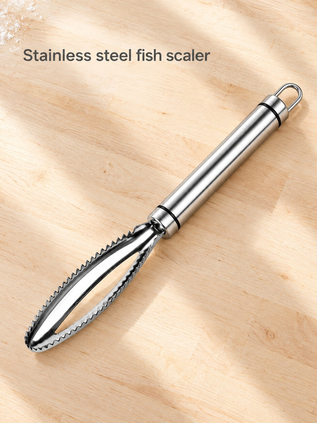 304 Stainless Steel Fish Scaler With Serrated Blade