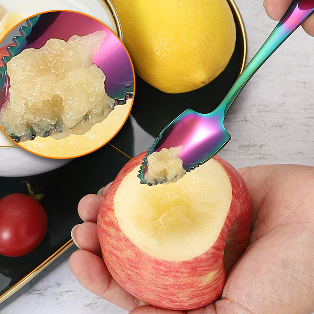 Serrated Grapefruit Spoon Stainless Steel Fruit Scraper