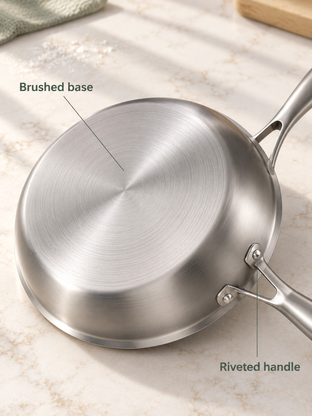 Stainless Steel Honeycomb Frying Pan for Eggs and Steak