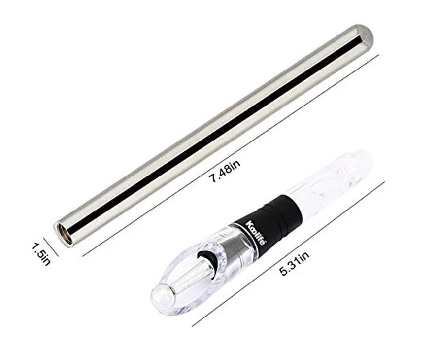 Stainless Steel Wine Chiller Stick With Wine Pourer