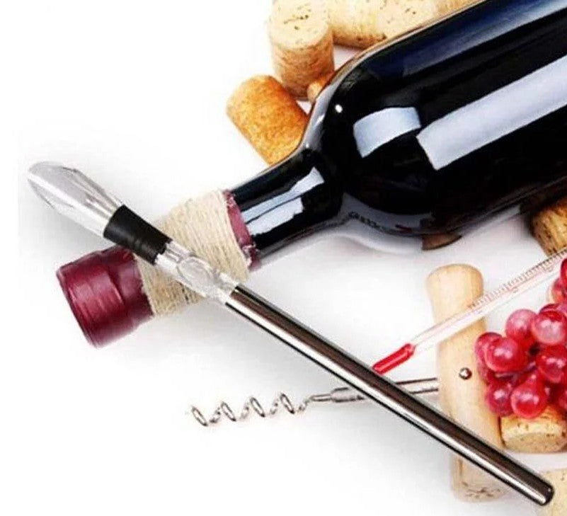 Stainless Steel Wine Chiller Stick With Wine Pourer