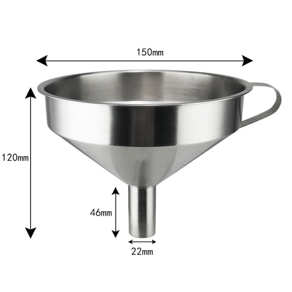 Steel Kitchen Funnel with Strainer for Cooking Oil