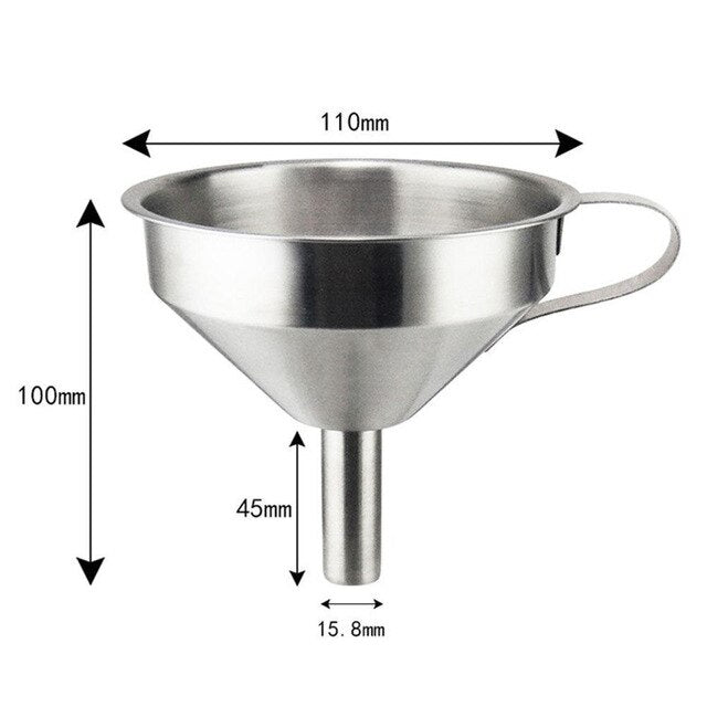 Steel Kitchen Funnel with Strainer for Cooking Oil