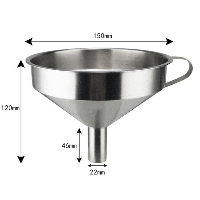 Steel Kitchen Funnel with Strainer for Cooking Oil