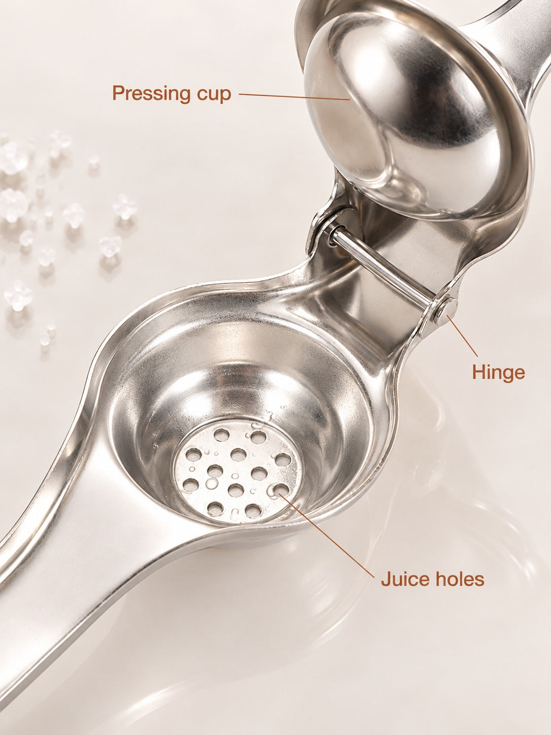 Stainless Steel Lemon Squeezer: Fresh Juice in Seconds