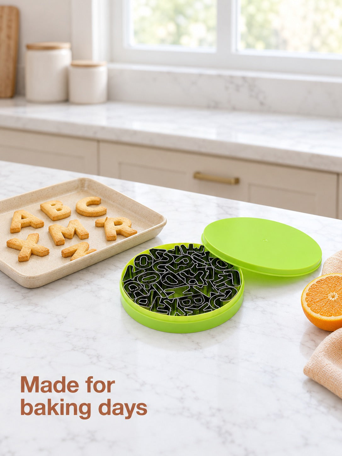 Stainless Steel Letter Cookie Cutter Set A to Z With Case