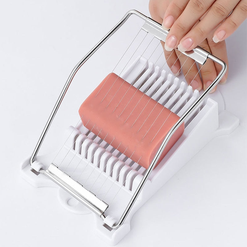 Stainless Steel Egg Slicer for Luncheon Meat and Fruit