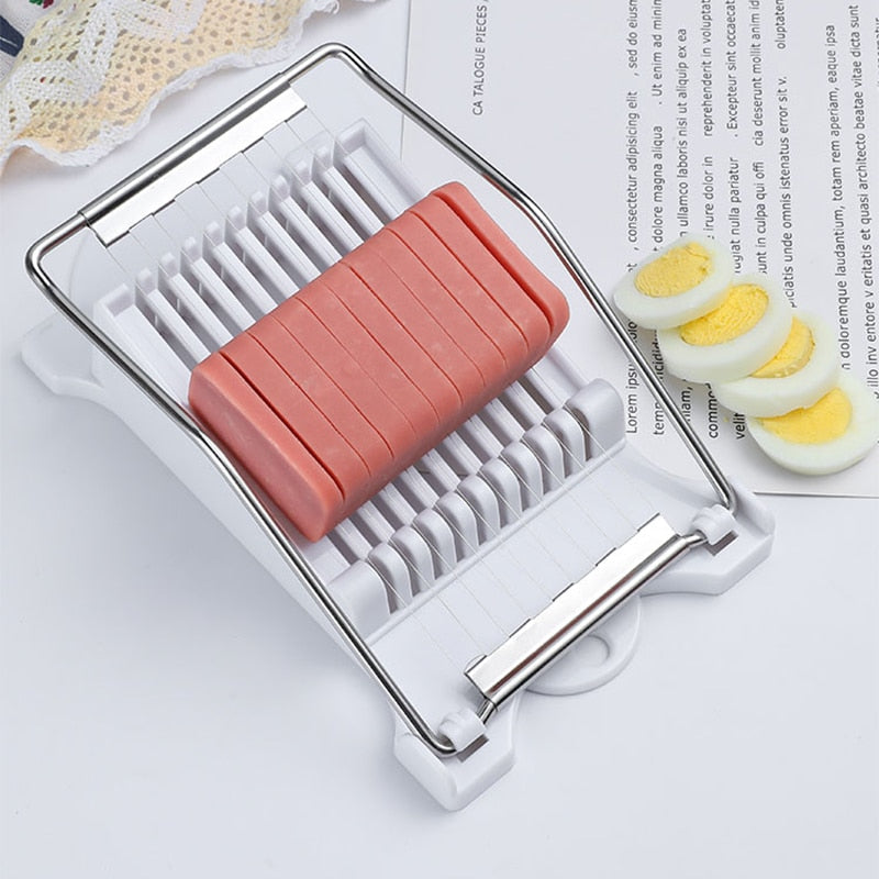 Stainless Steel Egg Slicer for Luncheon Meat and Fruit