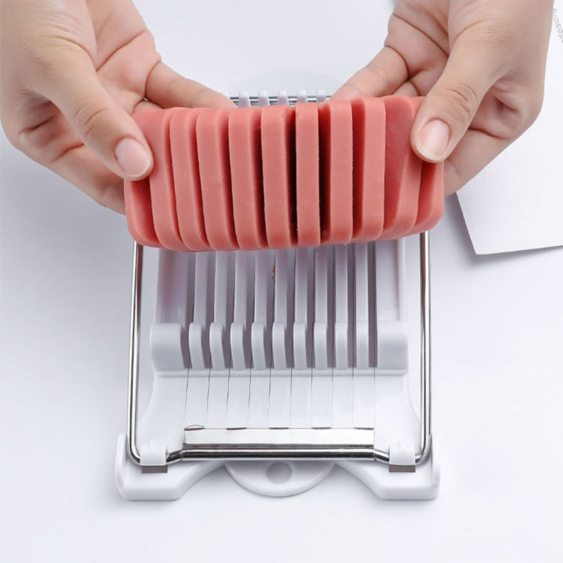 Stainless Steel Egg Slicer for Luncheon Meat and Fruit
