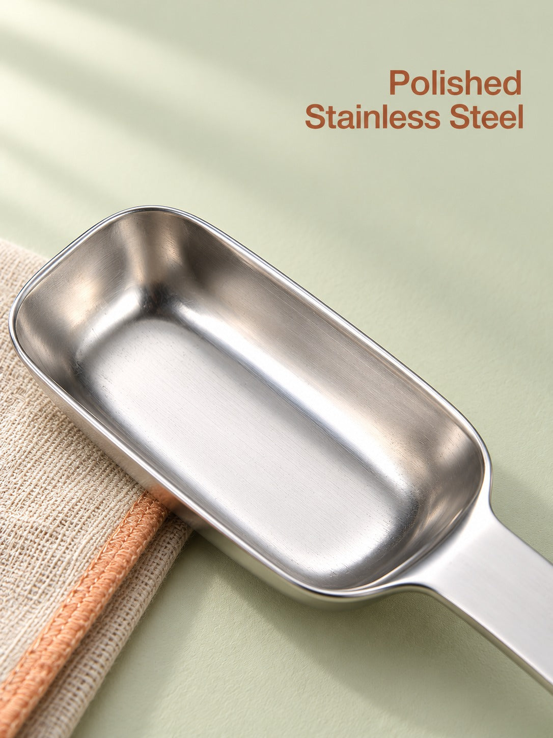 Stainless Steel Measuring Spoons Set of 6, 1/8 Tsp to Tbsp