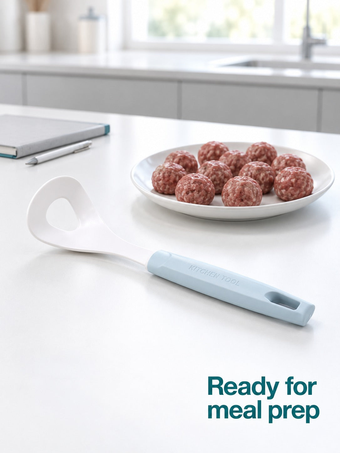 Stainless Steel Meatball Scoop Spoon for Even Balls