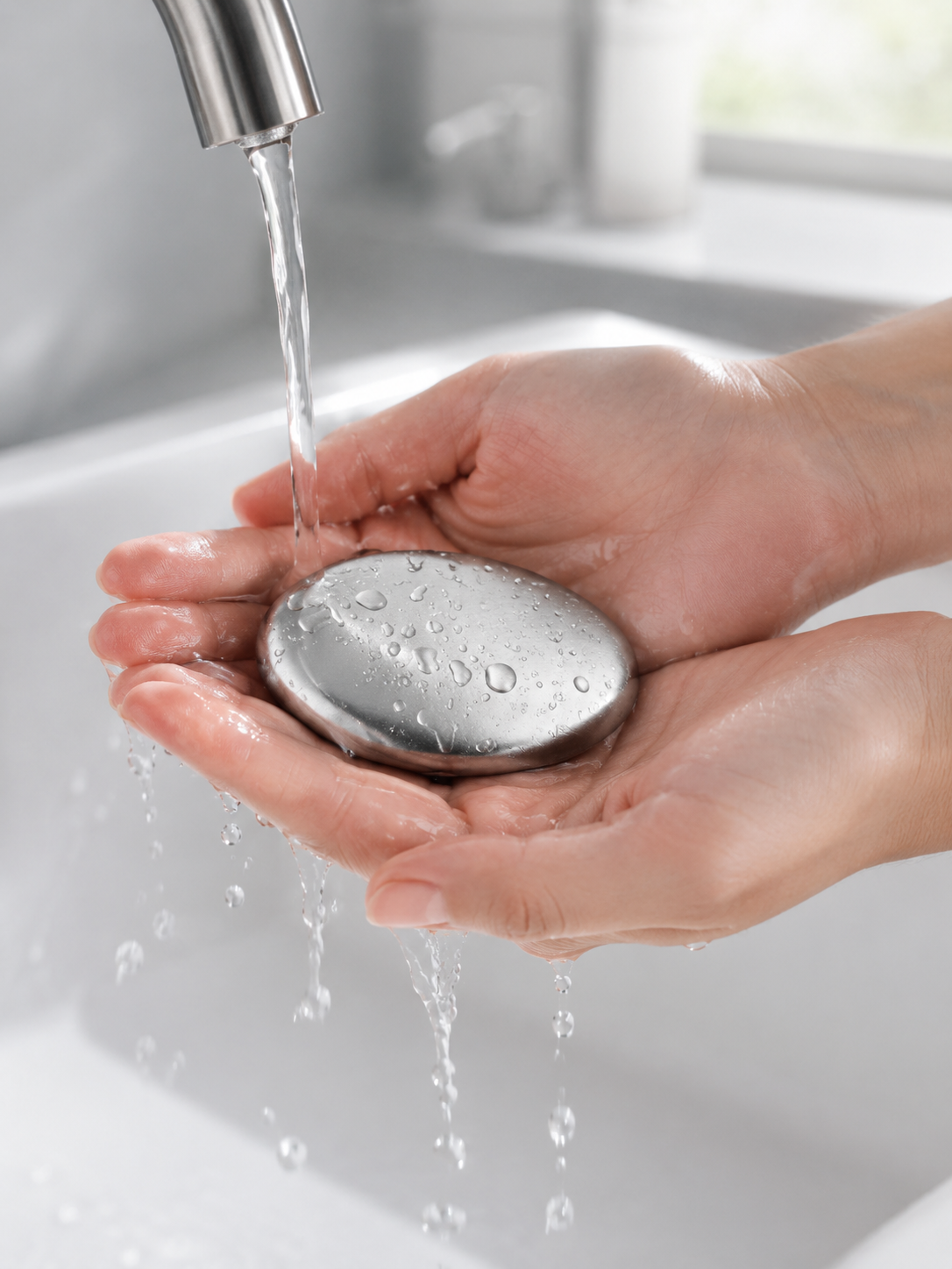 Stainless Steel Odor Remover Bar — Kitchen Soap Alternative